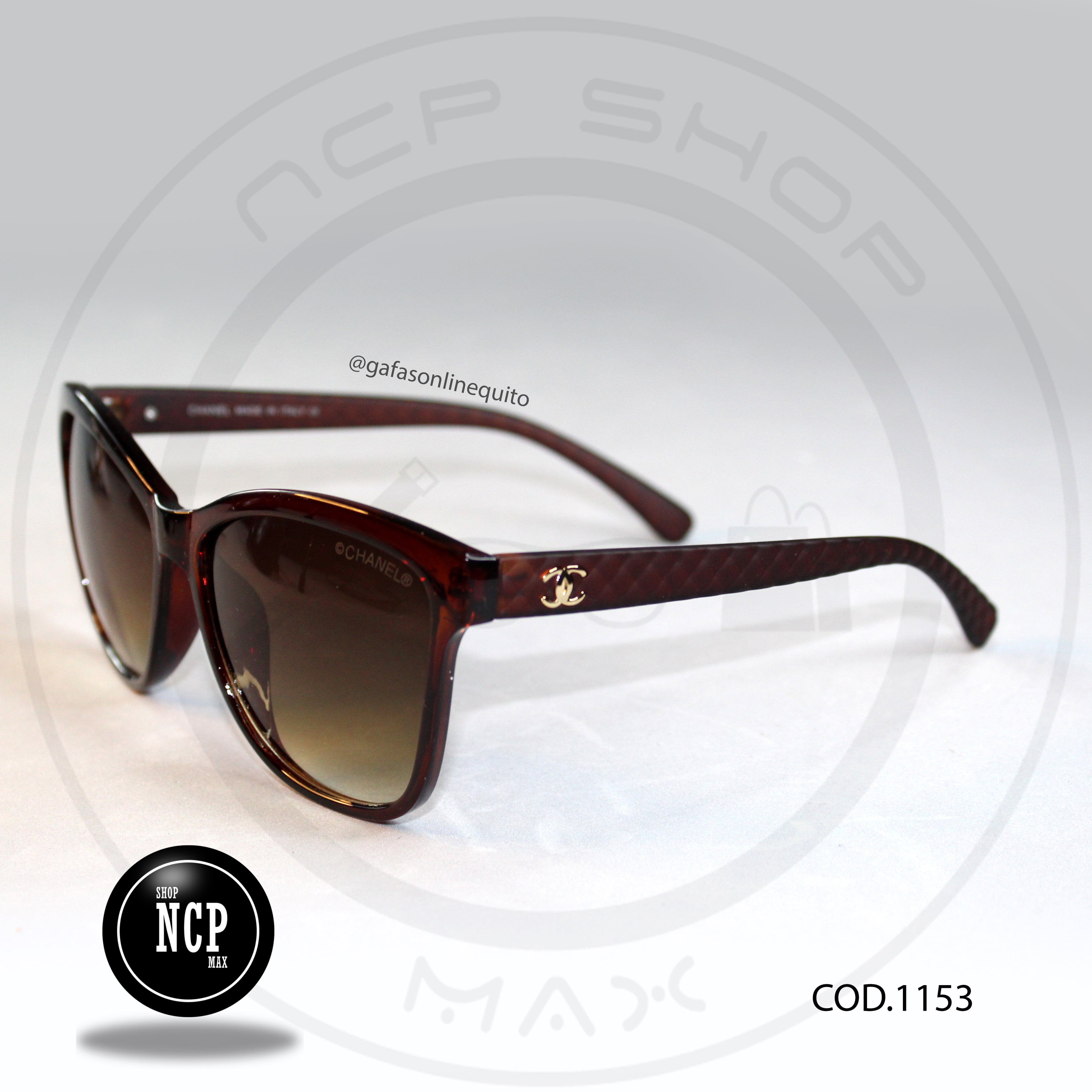 Gafas Oversized Brown Editorial