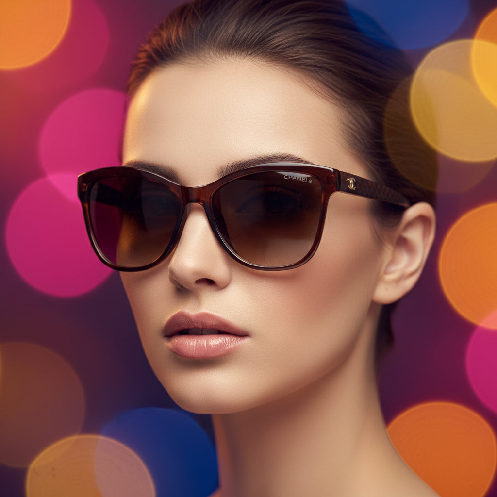 Gafas Oversized Brown Editorial