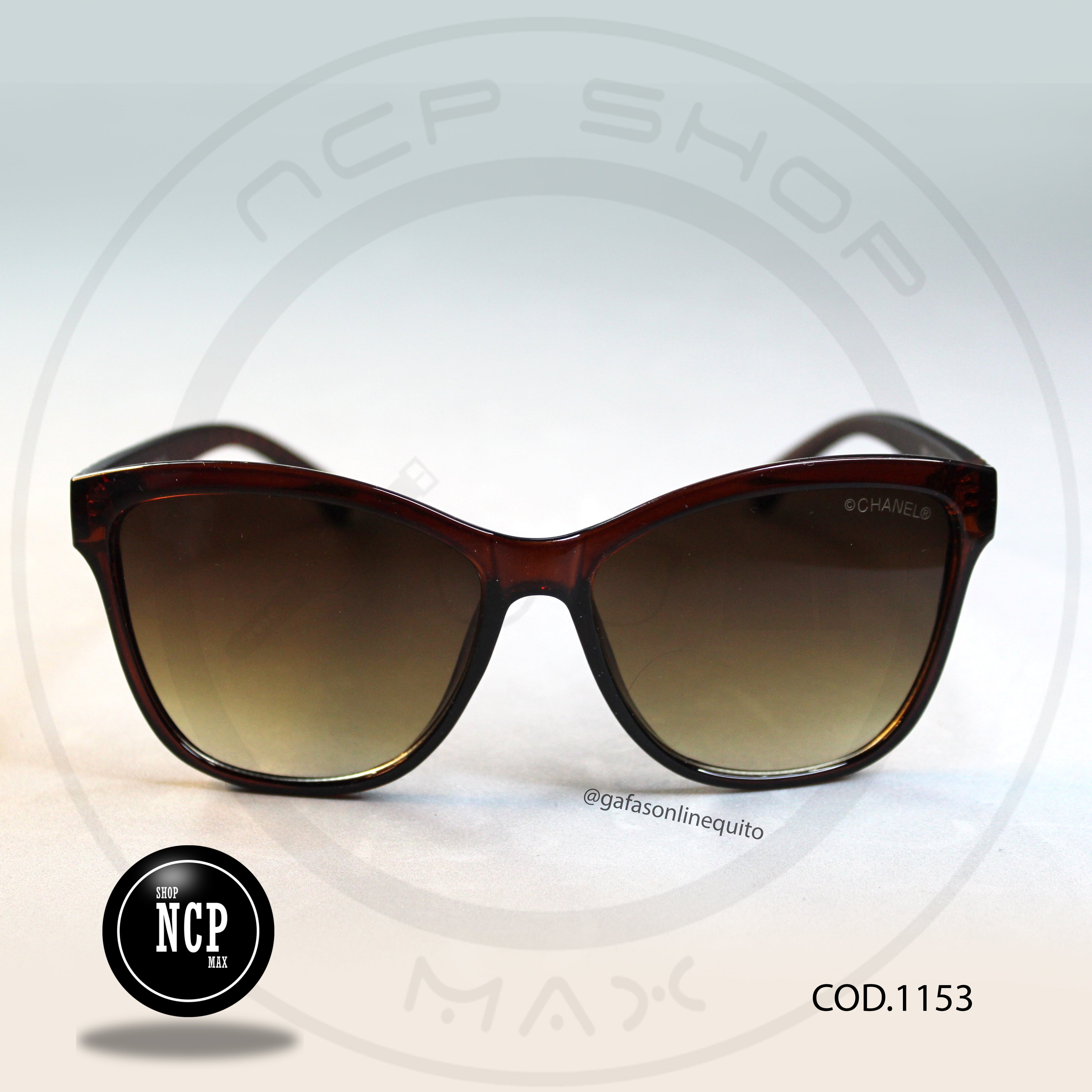 Gafas Oversized Brown Editorial