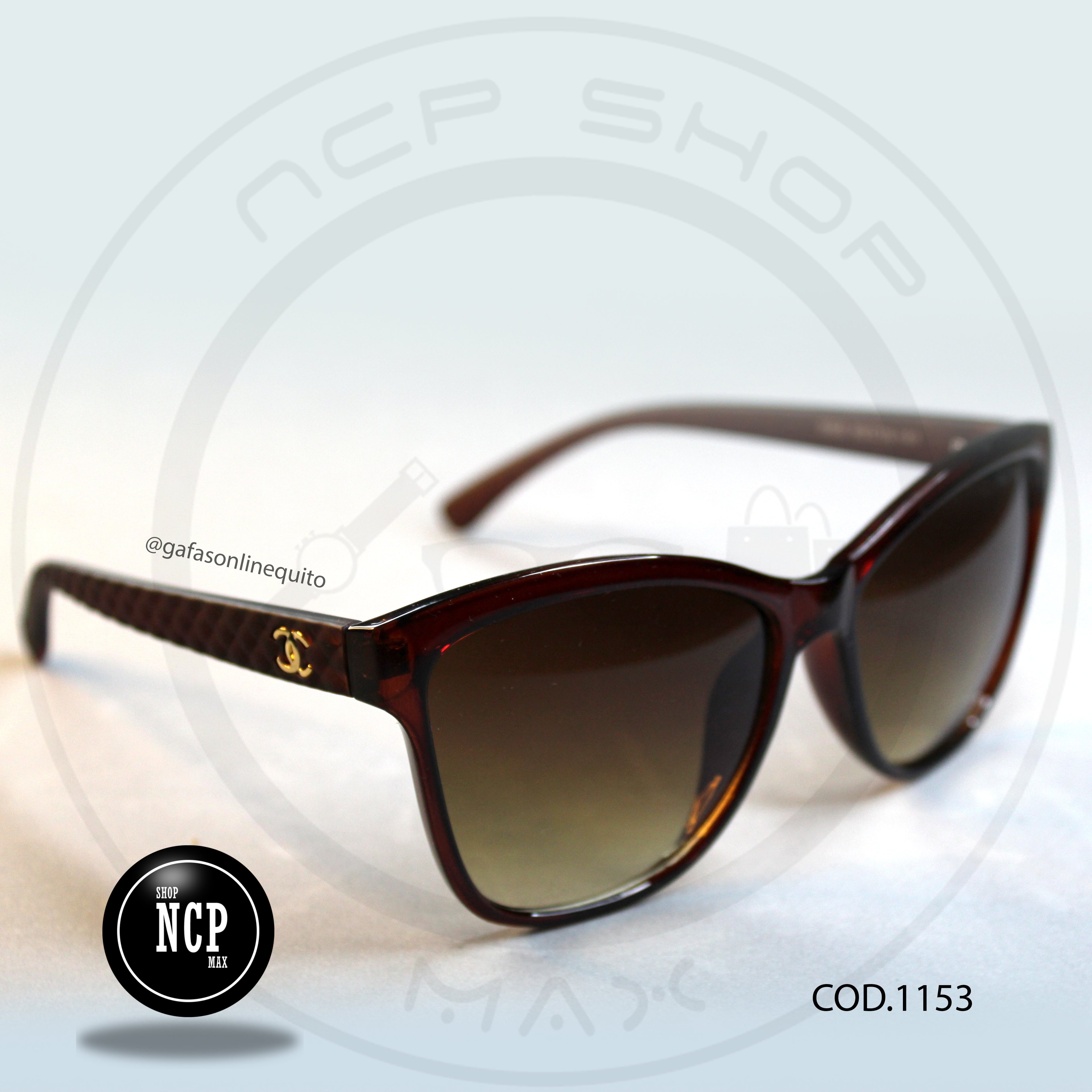 Gafas Oversized Brown Editorial