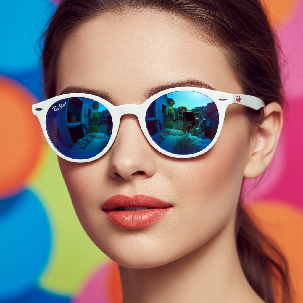 Gafas Sky Blue Round