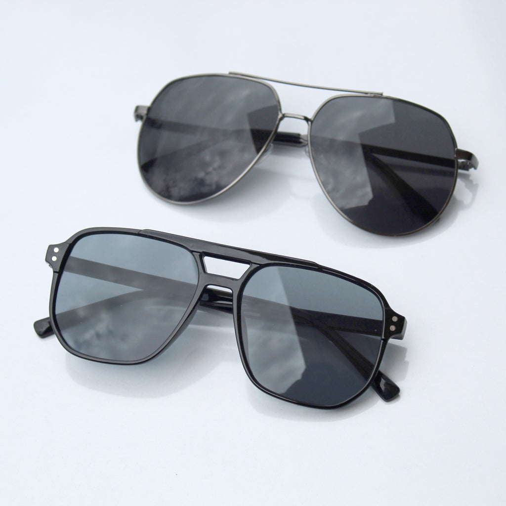 Gafas negras corporativas 2x1 marco tr90 y marco de metal