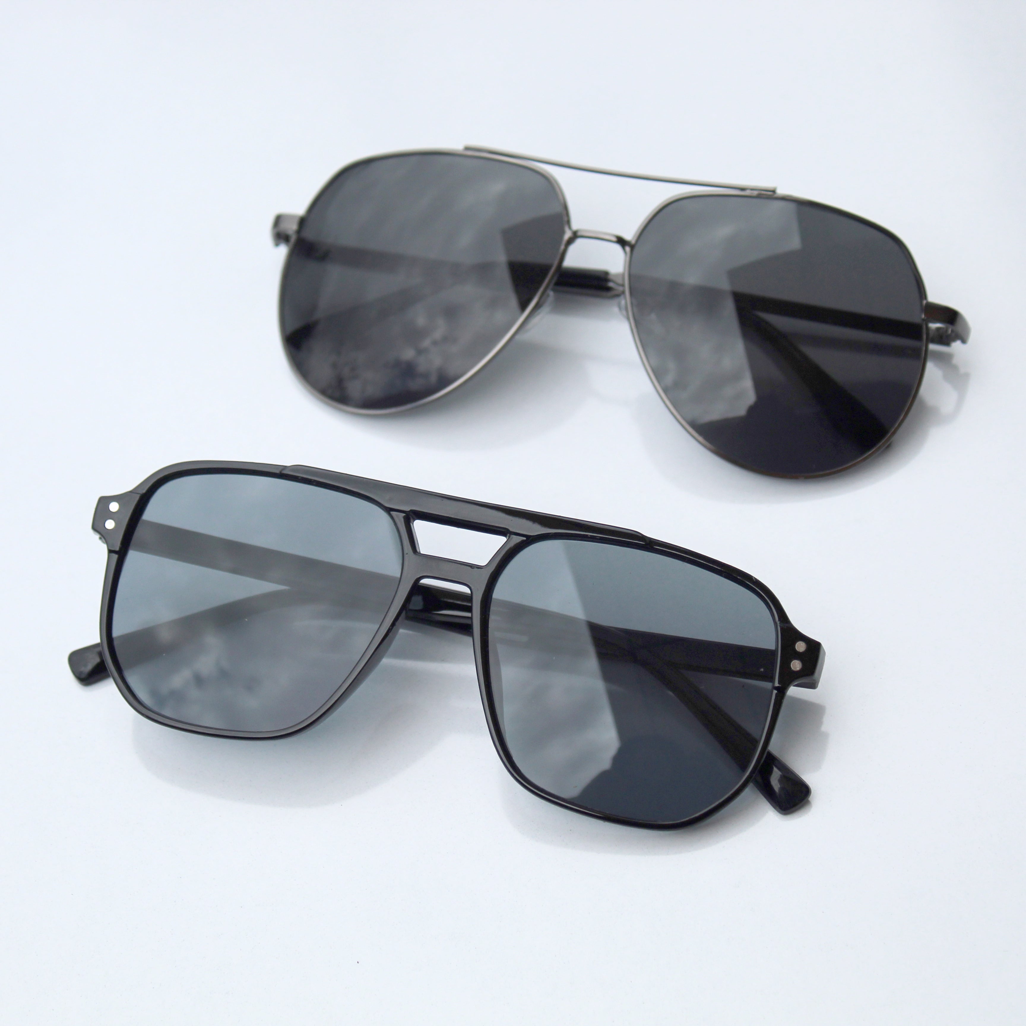 Gafas negras corporativas 2x1 marco tr90 y marco de metal